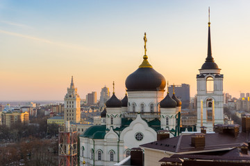 Fototapeta premium The Annunciation Cathedral (Orthodox Church ) in the center of city 