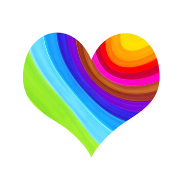 Abstract colorful heart