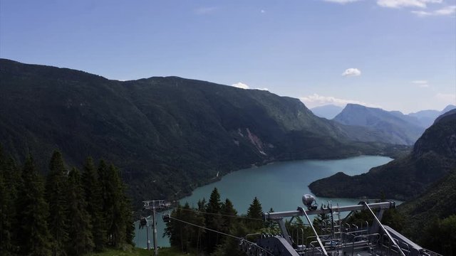 Funivia "La Panoramica" - vista sul lago di Molveno (Andalo-TN)