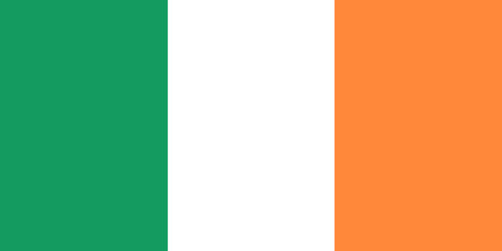 Flag Of Ireland 3D illustration