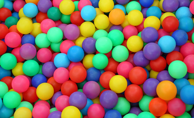 Fototapeta na wymiar colorful plastic balls for kids