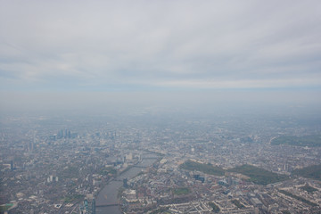 Fototapeta premium View of cityscape and River Thames, London, UK