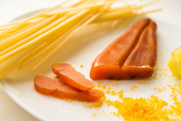 Sardinian bottarga, mullet roe 