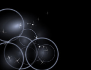 Abstract Sparkling Stars Holiday Background bokeh effect.