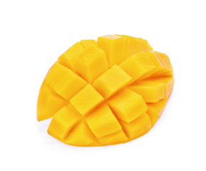 fresh mango isolated on white background
