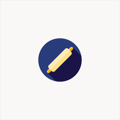 rolling pin icon flat design