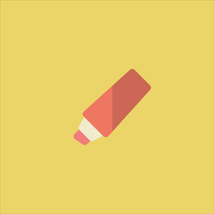 highlighter icon flat design
