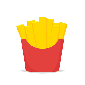 French fries vector