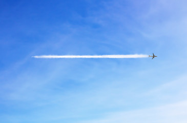 The aircraft in the sky