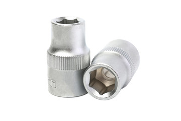 Replacement heads for keys on white background