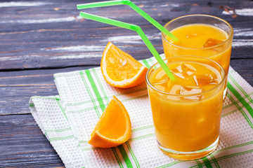 Glass of orange juice