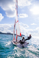 Fototapeta premium sailing on sea