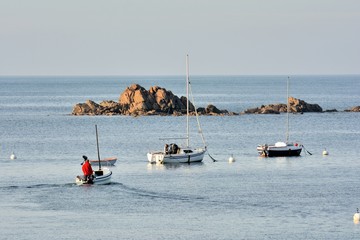 Obraz premium Départ pour la pêche en Bretagne