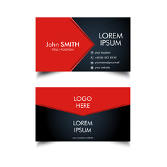 Golden Business Card Template, Vector, Illustration