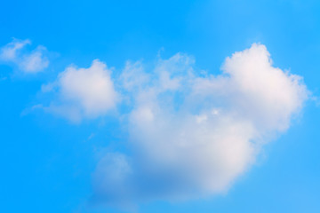 Fototapeta na wymiar White clouds and blue sky background