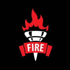 fire vector logo