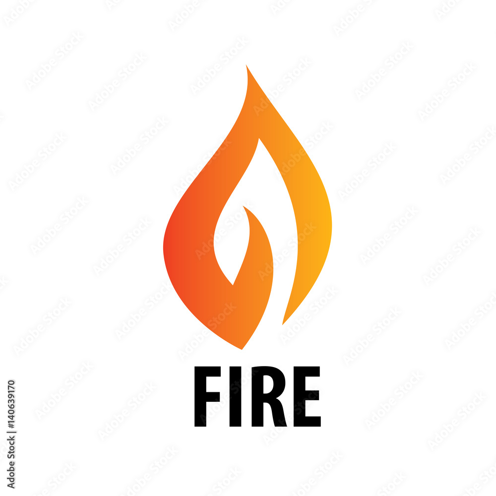 Wall mural fire vector logo