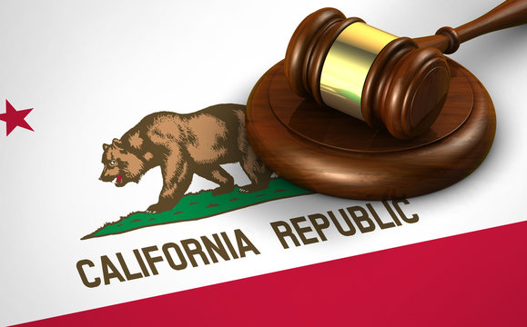 California Legal System And Law Concept