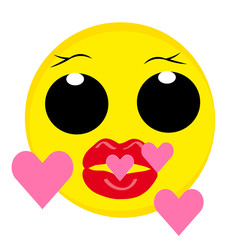 Smile on white background