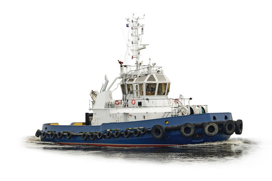 Boat for work in the port.