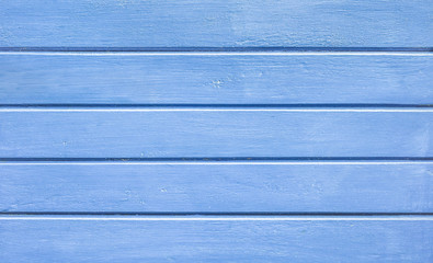 Fototapeta premium Cyan blue wood background and alternative construction material - Textured wooden panel in outer fence structure - Retro old fashioned backdrop pattern - Cobalt retro filter