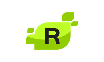 Leaf Logo Initial R