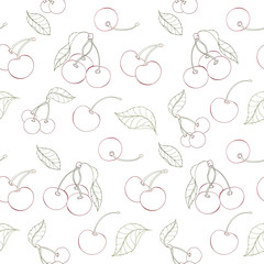 Seamless berry pattern