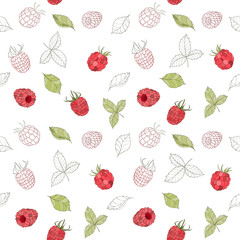 Seamless berry pattern