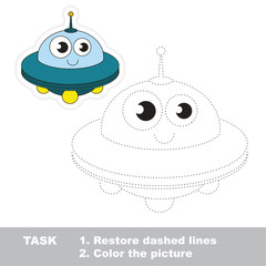 Trace game for Kid Toy Transport.