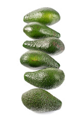 Avocado on white background - studio shot