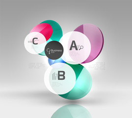 Circle abstract background