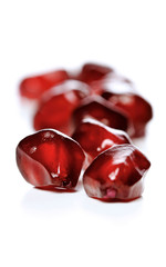 Studio shot of pomegranate fruit