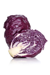 Obraz premium Studio shot of red cabbage