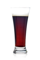 Studio shot of dark beer