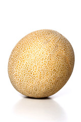 Melon on white background - close-up
