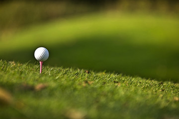 Golf ball on tee
