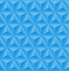 Seamless pattern with blue triangular relief