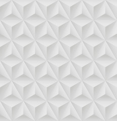 Seamless pattern with white triangular relief