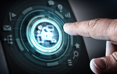 User digital display . Mixed media