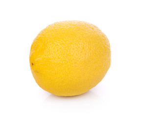 Fresh lemon isolated on white background