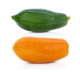 papaya isolated on a white background