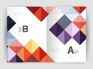 Square annual report brochure a4 print template