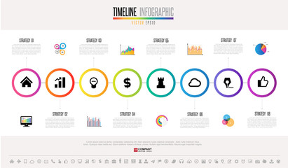 Timeline Infographics Design Template