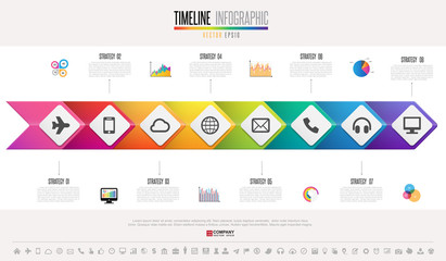 Timeline Infographics Design Template