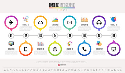 Timeline Infographics Design Template