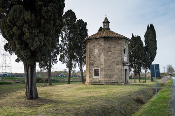 Bolgheri, Leghorn - View of Oratorio of San Guido, Tuscany, Italy