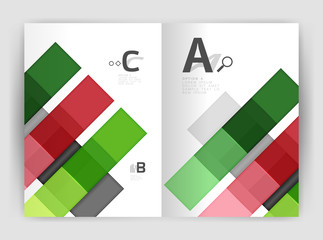 Fototapeta na wymiar Vector modern geometrical a4 flyer brochure template