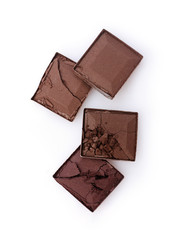 Brown crashed eyeshadow for make up as sample of cosmetic product