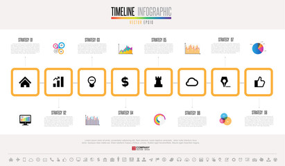 Timeline Infographics Design Template