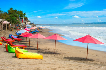 Bali ocean beach, Indonesia